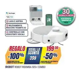 Sinergy Irobot robot roomba 505+ combo offerta