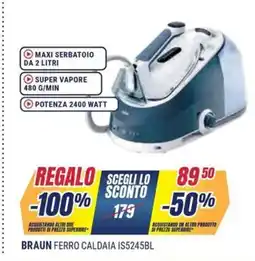 Sinergy BRAUN FERRO CALDAIA IS5245BL offerta
