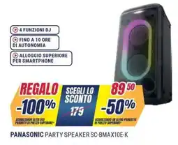 Sinergy PANASONIC PARTY SPEAKER SC-BMAX10E-K offerta