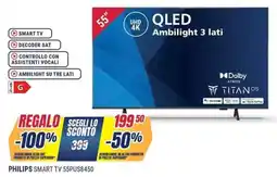 Sinergy PHILIPS SMART TV 55PUS8450 offerta
