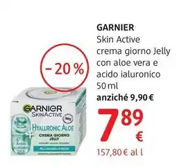 dm drogerie markt Garnier Skin Active crema giorno Jelly con aloe vera e acido ialuronico offerta