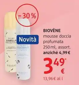 dm drogerie markt Biovène mousse doccia profumata offerta