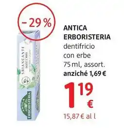 dm drogerie markt Antica erboristeria dentifricio con erbe offerta