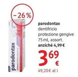 dm drogerie markt Parodontax dentifricio protezione gengive offerta