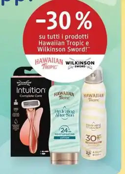 dm drogerie markt Hawaiian Tropic e Wilkinson Sword offerta