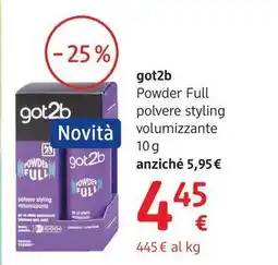 dm drogerie markt got2b Powder Full polvere styling volumizzante offerta