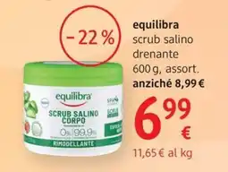 dm drogerie markt Equilibra scrub salino drenante offerta