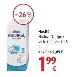 dm drogerie markt Nestlé Nidina Optipro latte di crescita 3 offerta