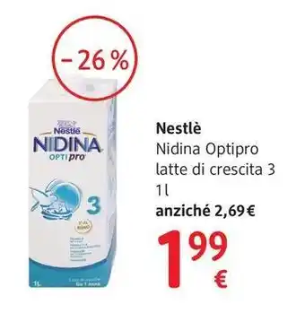 Nestlé Nidina Optipro latte di crescita 3