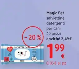 dm drogerie markt Magic Pet salviettine detergenti per cani offerta