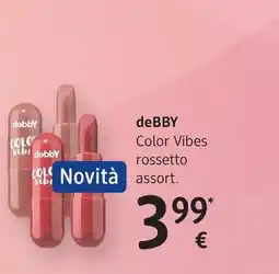dm drogerie markt deBBY Color Vibes rossetto offerta