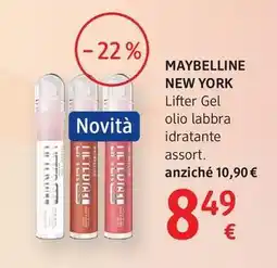 dm drogerie markt Maybelline new york lifter gel olio labbra idratante offerta