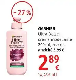 dm drogerie markt Garnier Ultra Dolce crema modellante offerta