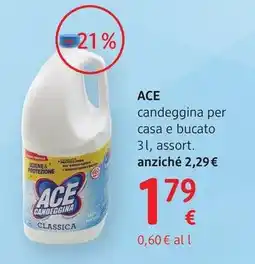 dm drogerie markt Ace candeggina per casa e bucato offerta