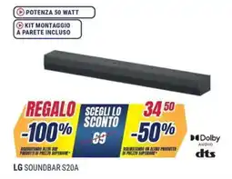 Sinergy LG SOUNDBAR S20A offerta