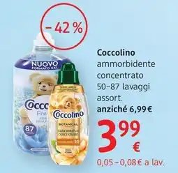dm drogerie markt Coccolino ammorbidente concentrato offerta