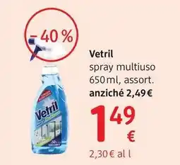 dm drogerie markt Vetril spray multiuso offerta