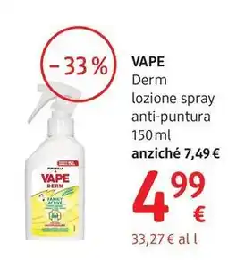 dm drogerie markt Vape Derm lozione spray anti-puntura offerta