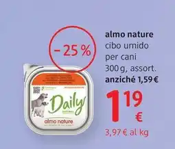 dm drogerie markt Almo nature cibo umido per cani offerta
