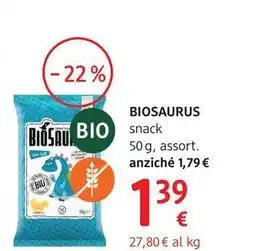dm drogerie markt Biosaurus snack offerta