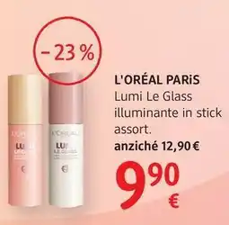dm drogerie markt L'oréal paris Lumi Le Glass illuminante in stick offerta