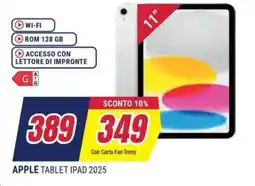 Sinergy APPLE TABLET IPAD 2025 offerta