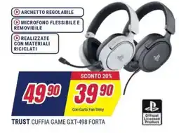 Sinergy Trust cuffia game GXT-498 forta offerta