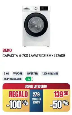 Sinergy BEKO LAVATRICE BMX7126DB offerta