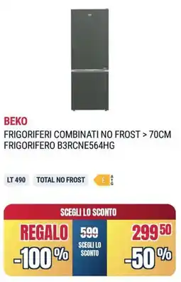 Sinergy BEKO FRIGORIFERI COMBINATI NO FROST FRIGORIFERO B3RCNE564HG offerta