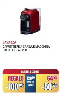 Sinergy Lavazza caffettiere a capsule macchina caffe' idola - red offerta