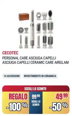 Sinergy Cecotec personal care asciuga capelli asciuga capelli ceramic care airglam offerta