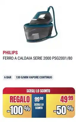 Sinergy Philips ferro a caldaia serie 2000 PSG2001/80 offerta