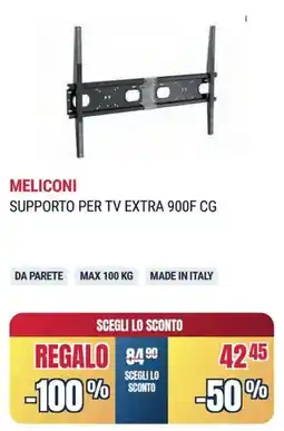 Sinergy Meliconi supporto per tv extra 900F CG offerta
