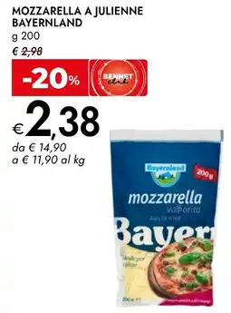Bennet Mozzarella a julienne BAYERNLAND offerta