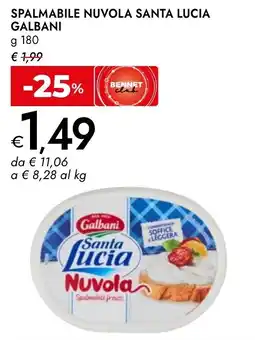 Bennet Spalmabile nuvola santa lucia GALBANI offerta