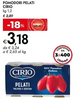 Bennet Pomodori pelati CIRIO offerta
