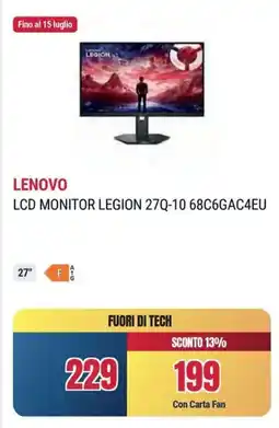 Sinergy LENOVO LCD MONITOR LEGION 27Q-10 68C6GAC4EU offerta
