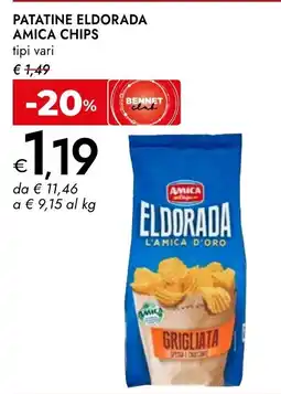 Bennet Patatine eldorada AMICA CHIPS offerta