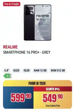 Sinergy REALME SMARTPHONE 16 PRO+ - GREY offerta