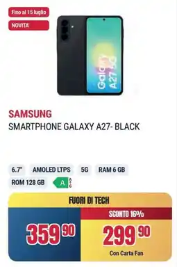 Sinergy SAMSUNG SMARTPHONE GALAXY A27- BLACK offerta