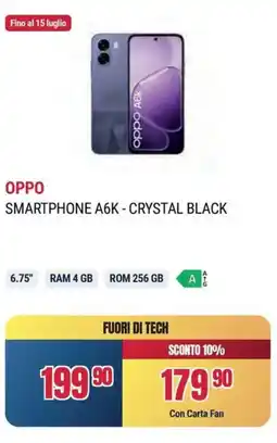 Sinergy OPPO SMARTPHONE A6K - CRYSTAL BLACK offerta