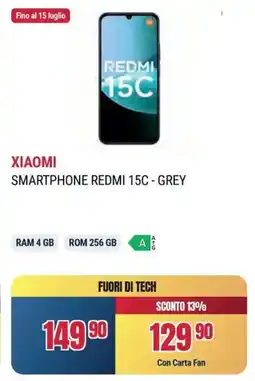 Sinergy XIAOMI SMARTPHONE REDMI 15C - GREY offerta