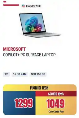 Sinergy Microsoft copilot+ pc surface laptop offerta