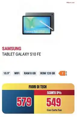 Sinergy SAMSUNG TABLET GALAXY S10 FE offerta