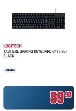 Sinergy Logitech tastiere gaming keyboard G413 SE - black offerta