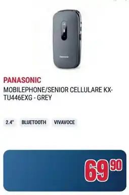 Sinergy PANASONIC MOBILEPHONE/SENIOR CELLULARE KX- TU446EXG-GREY offerta
