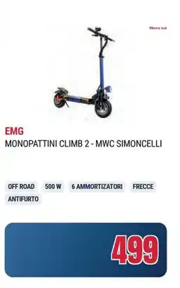 Sinergy Emg monopattini climb 2 - mwc simoncelli offerta