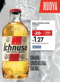 Bennet Birra metodo lento ICHNUSA offerta