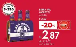 Bennet Birra IPA MORETTI offerta