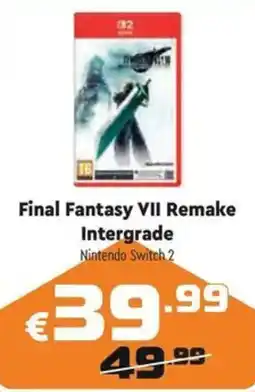 Sinergy Final Fantasy VII Remake Intergrade Nintendo Switch 2 offerta